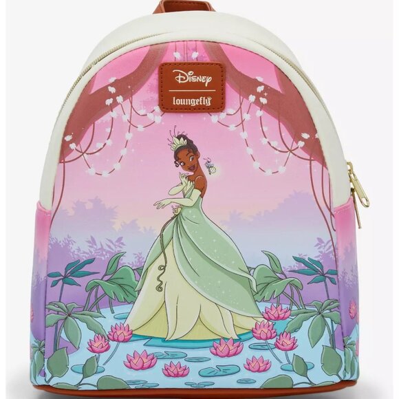 Loungefly The Princess & The Frog Tiana Bayou Sunset Mini Backpack & Wallet NWT main image 8